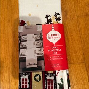 Festive Placemat Set- Santa